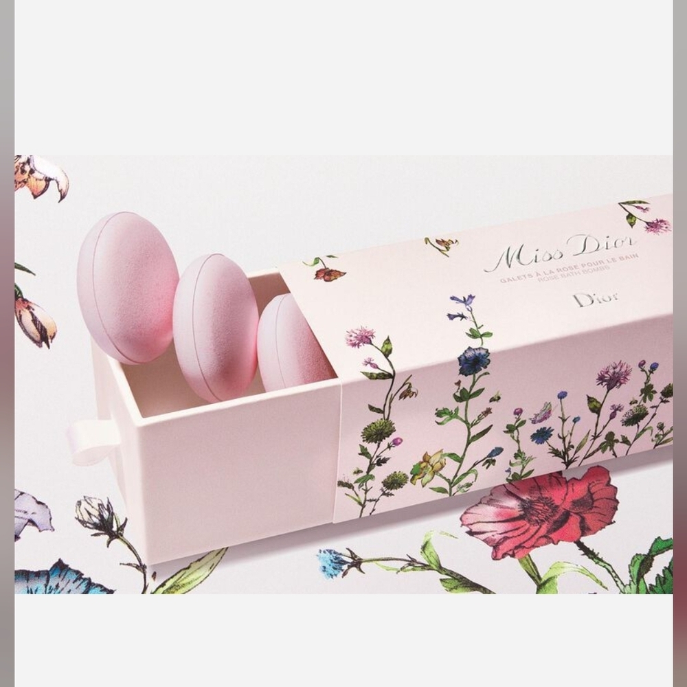 Miss Dior Rose Bath Bomb Set 10 Pcs Box Millefiori Couture Limited Edition New - Picture 2 of 8